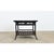 English, late 19th century faux bamboo coffee or end table that has been recently updated with new paint of ebonized...