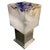 Blue Murano Cubic Lamps by Gaetano Sciolari for Mazzega, 1970s, Set of 2 For Sale - Image 3 of 7
