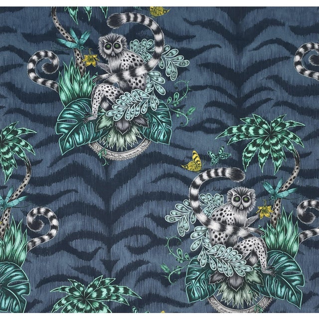 Safari Clarke and Clarke Lemur Pillows- A Pair For Sale - Image 3 of 3