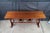 Late 20th Century Mission Arts & Crafts Leaded Stained Glass Cherry Console Hall Sofa Table 72" For Sale - Image 4 of 14