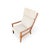 Wood Senator Highback Armchair and Pouf by Ole Wanscher for Poul Jeppesen, Set of 3 For Sale - Image 7 of 15