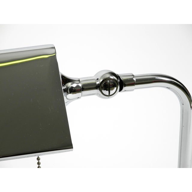 Large Chrome Table Lamp by Florian Schulz, 1980s For Sale - Image 9 of 18