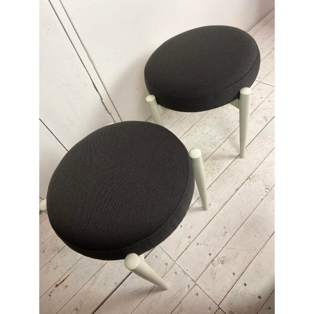 1950s Set of Mid-Century Scandinavian Wooden Stools For Sale - Image 5 of 10