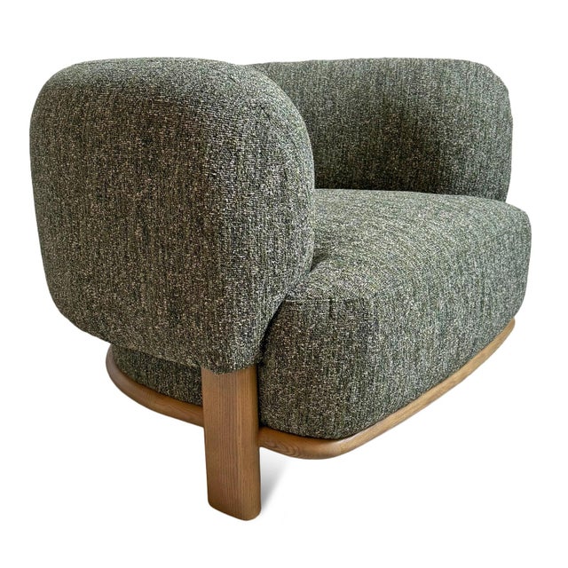 Mona Moss U-Back Easy Chair For Sale - Image 10 of 13