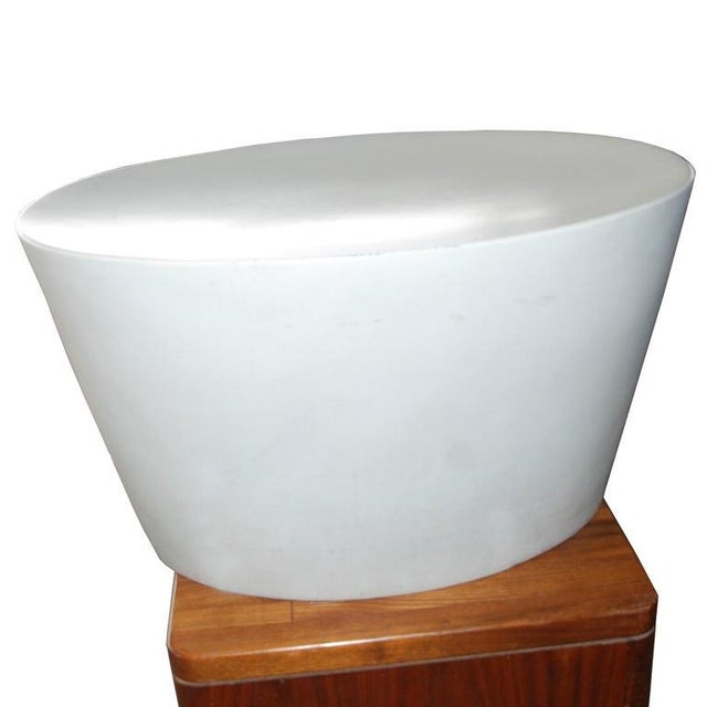 1990s Maya Lin for Knoll White Stone Stool Hold For Sale In Houston - Image 6 of 7