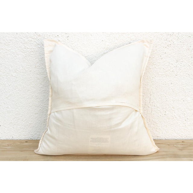 1990s Ira Ivory Paisley Pillow Cover For Sale - Image 5 of 6