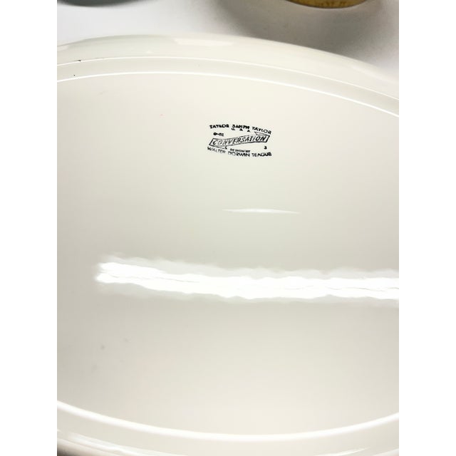 1940s 1940s Mid-Century Modern Ceramic Platter Pitcher Bowl - Set of 3 For Sale - Image 5 of 7