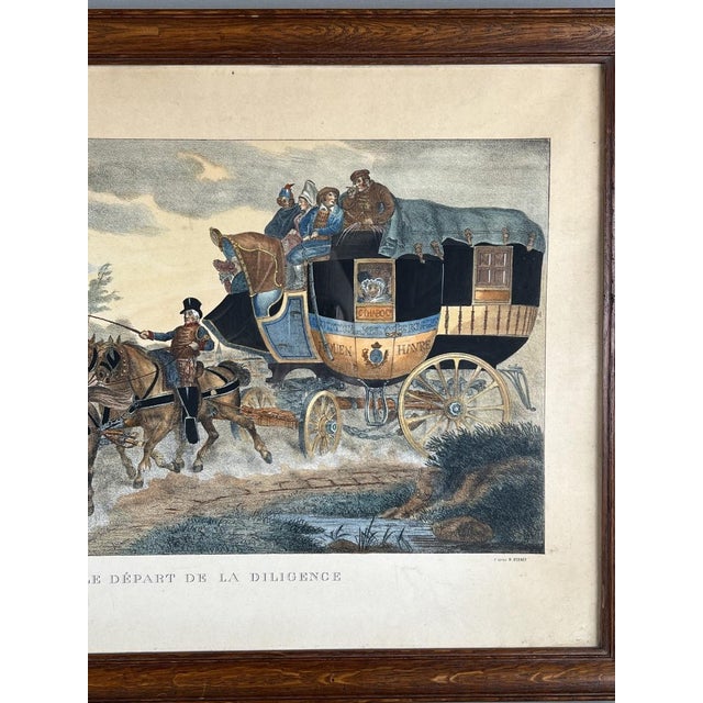 After Horace Vernet, Stagecoach Scenes, 1800s, Engraving For Sale - Image 9 of 11