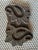 This wonderful hand-carved antique wood block was originally used to print textiles in India. Features a double Paisley...