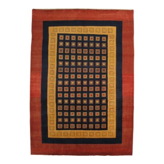 Vintage Hand-Knotted Persian Lori Gabbeh Rug 8'2" X 11'7" For Sale