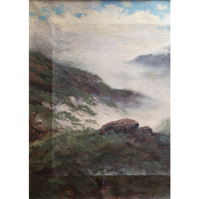 California Mountain Landscape With Cows by Carl Henrik Jonnevold (1856-1955) For Sale - Image 4 of 11