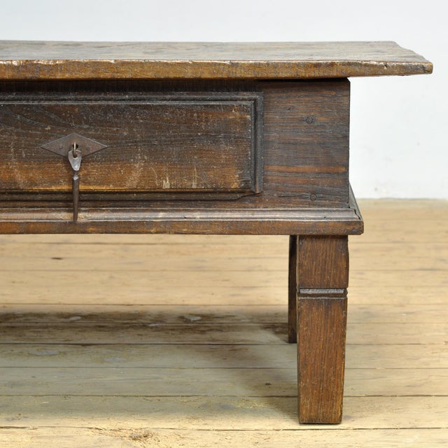 Wood Vintage Oak Coffee Table, 1820 For Sale - Image 7 of 15