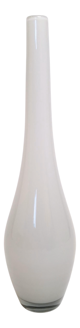 Large Swedish Glass Vase by Bengt Orup for Johansfors Glasbruk, 1950s
