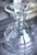 Late 20th Century Art Deco Clear Glass Trifle Pedestal Bowl For Sale In Chicago - Image 6 of 9