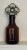 Arts & Crafts Stained Glass Amber Brown Bottle Styled After Karla Walz For Sale - Image 4 of 9