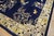 Textile 1880s Blue Navy Open Field Chinoiserie Pattern Antique Chinese Peking Rug For Sale - Image 7 of 12