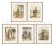 F. Hardouin, Javanese Costume, 1840, Lithographs, Set of 5 For Sale