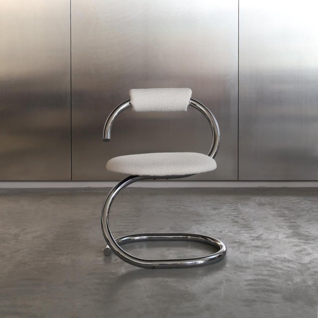 Metal Vintage Cobra Chairs by Giotto Stoppino, Italy, 1970s, Set of 4 For Sale - Image 7 of 12