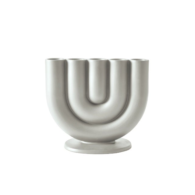 Grey Rah Candleholder for 5 Candles by Alessio Romano for Atipico For Sale