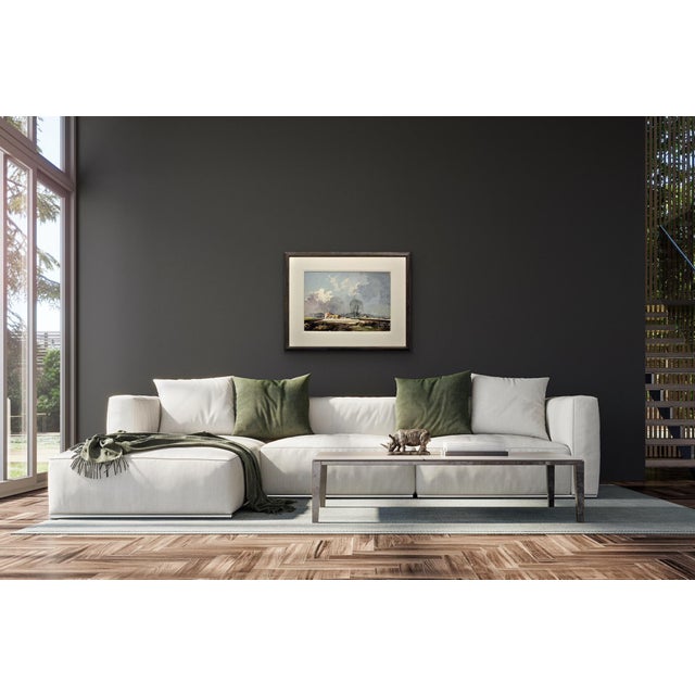 Rowland Hilder, The First Winter Snow on a Kentish Farm, 1970s, Watercolour For Sale - Image 10 of 18