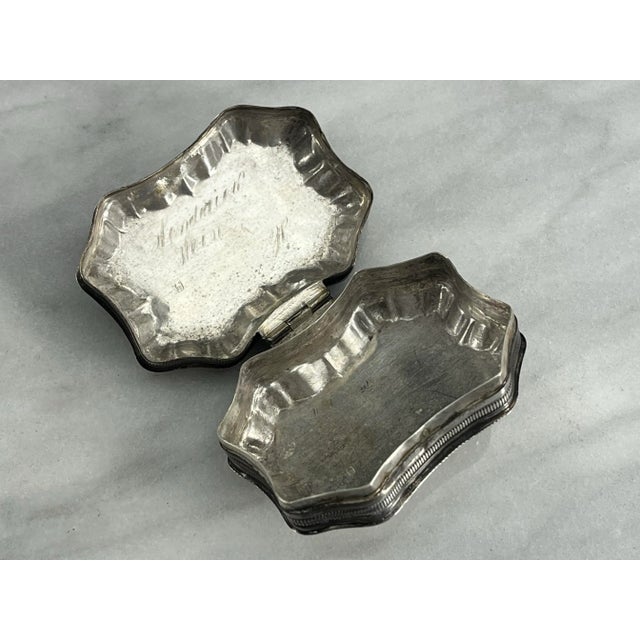 Metal Dutch Pillbox, 833 Silver, Circa 1865 For Sale - Image 7 of 11