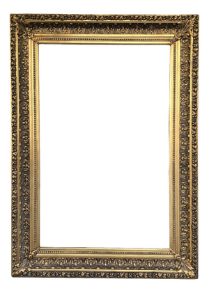 Large French Napoleon III Giltwood Mirror Frame, 1890s