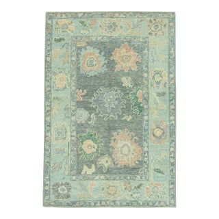 Turkish Oushak Rug 3'11"x 5'11" #19230 For Sale