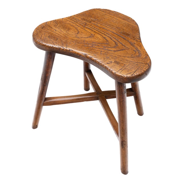 Chinese Saddle Top Stool, C. 1890 For Sale