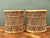 Vintage Woven Rattan Accent Tables - Set of 2 For Sale - Image 4 of 14