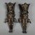 This spectacular pair of bronze sculptures was originally conceived as sophisticated decorative mouldings for fine...