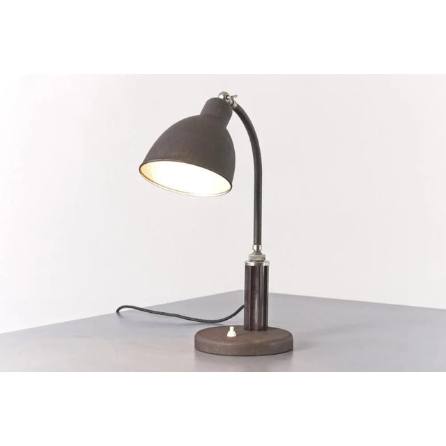 Christian Dell Grapholux Table Lamp by Christian Dell for Molitor, 1930s For Sale - Image 4 of 15