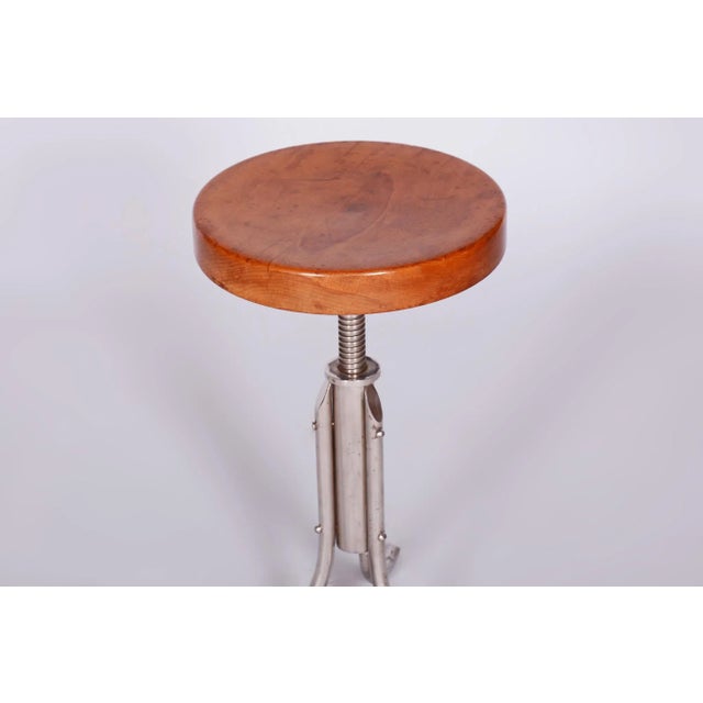 1930s Bauhaus Stool in Beech attributed to Mücke Melder, 1930s For Sale - Image 5 of 8