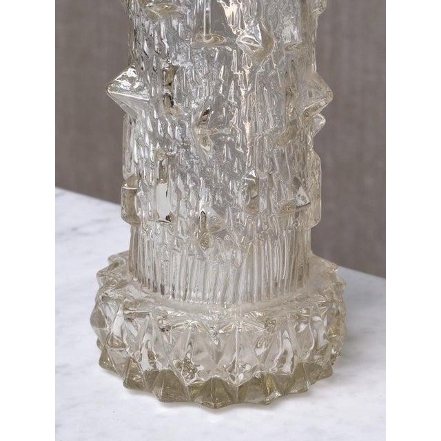 Table Lamp in Glass and Silk by Henrik Blomqvist for Stilarmatur Tranås, Sweden, 1960s For Sale - Image 4 of 11
