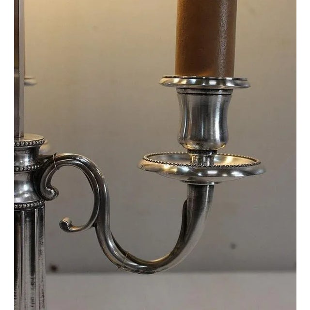 Louis XVI Silver-Plated Lamp For Sale - Image 17 of 18