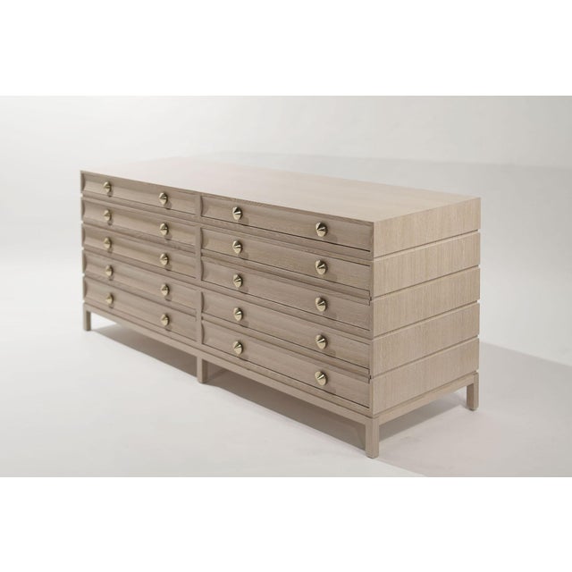 Stacked Dresser in Limed Oak For Sale In New York - Image 6 of 17