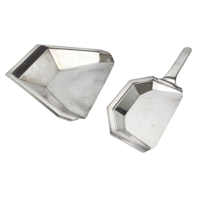 Art Deco Silver-Plated Drawer Tray by B.B, 1930s For Sale