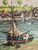 Charles VANISCOTTE: Oil painting on canvas / Port in Brittany Lively scene located in Douarnenez, Finistère Framed and...