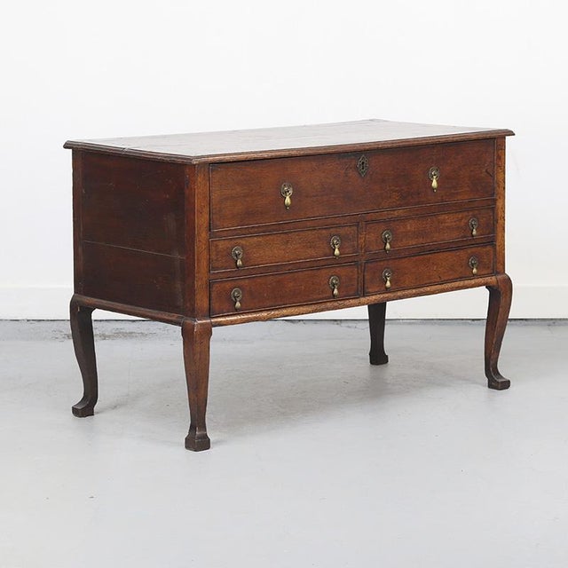 Rustic Antique Rustic Oak Chest of Drawers For Sale - Image 3 of 11