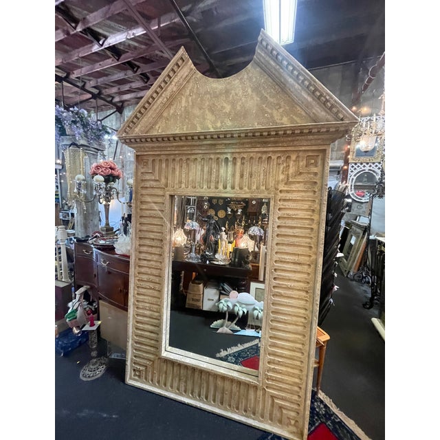 1990s Extra Large Ornate Mirror For Sale - Image 10 of 10