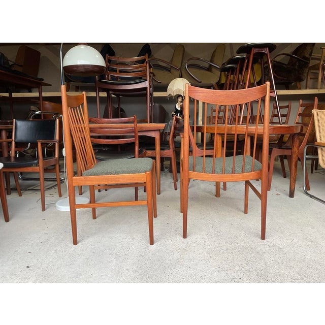Vintage Danish Dining Chairs in Teak by Arne Vodder for Sibast, 1960, Set of 6 For Sale - Image 11 of 18