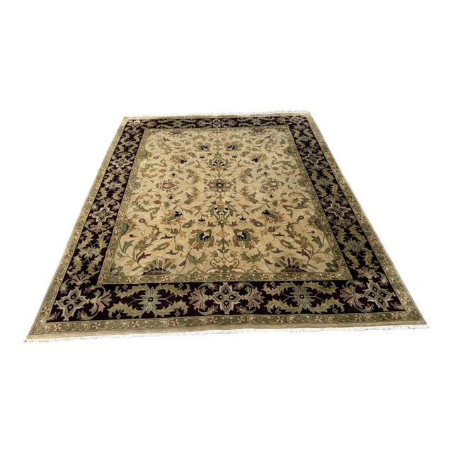 7ft 10in X 9ft 11in Hand Knotted Area Rug For Sale