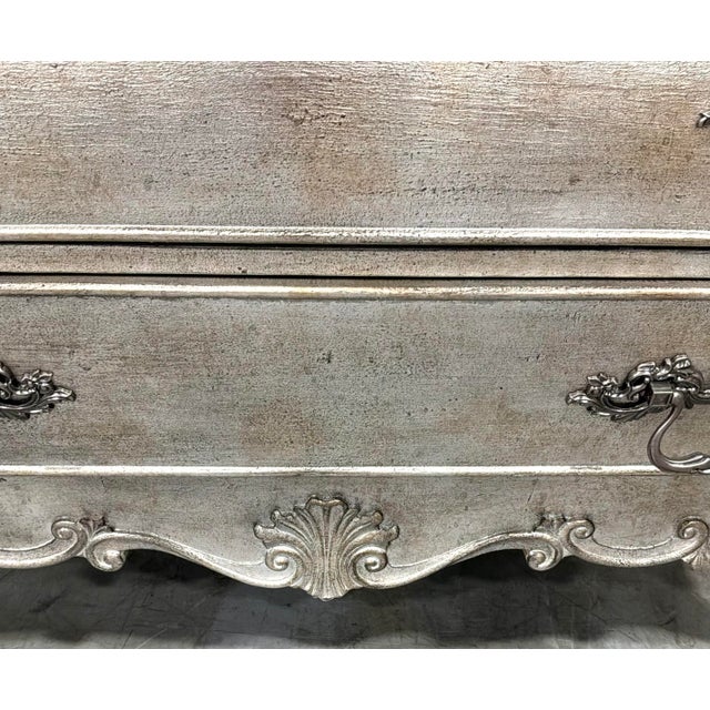 Hooker Traditional Antique Silver Sanctuary Nightstands Pair For Sale - Image 9 of 9