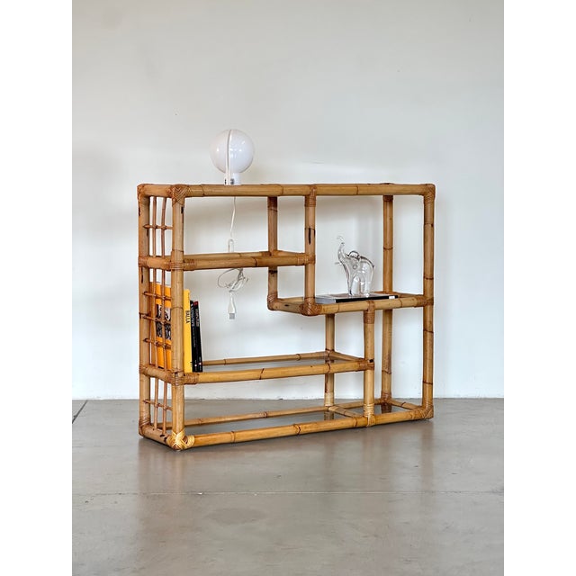 Vintage Bamboo Bookcase, 1970s For Sale - Image 9 of 10