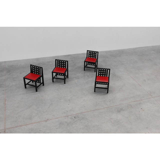 Vintage DS3 Dining Chairs by Charles Rennie Mackintosh for Atelier International, 1970s, Set of 4 For Sale - Image 12 of 18