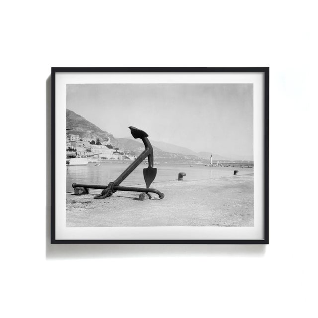 American Anchor on Beach in Monte Carlo Vintage Photo For Sale - Image 3 of 6
