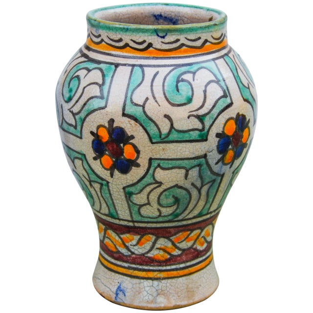 Moorish-Patterned Ceramic Lidded Urn For Sale In New York - Image 6 of 10