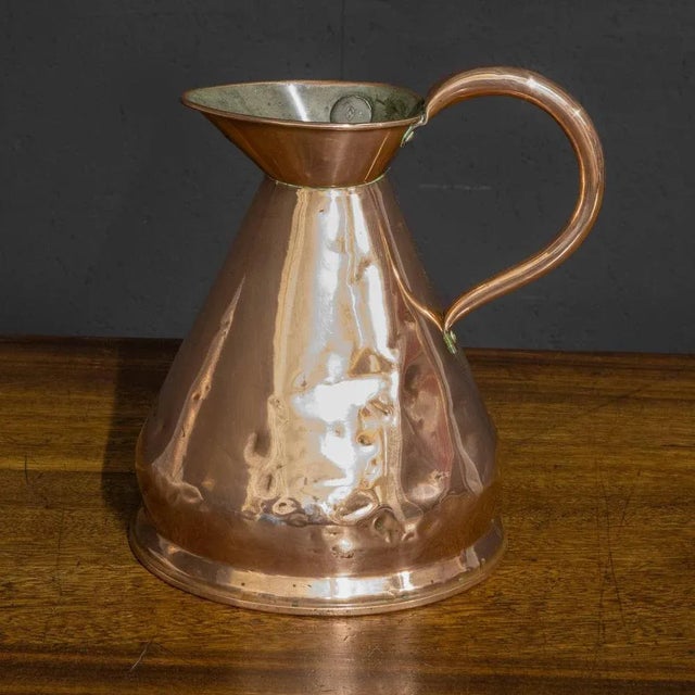 Antique One Gallon Copper Flagon For Sale - Image 5 of 8