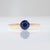 Natural Ceylon Sapphire Solitaire Ring: Solid 14k Gold, 5mm Round Fine Jewelry, Size 6.75 For Sale - Image 4 of 8