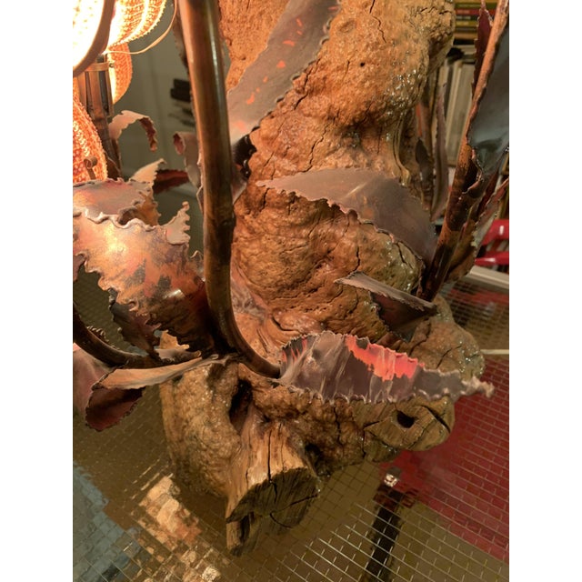 Brutalist Sea Urchin Lamp by Curtis Jere, 1960s For Sale - Image 4 of 18