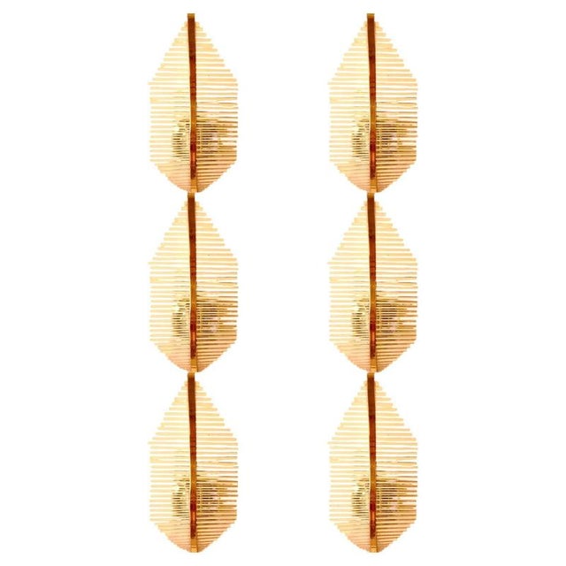 Murano Glass Wall Light by Gaetano Sciolari, Italy 1970s, Set of 6 For Sale - Image 9 of 12